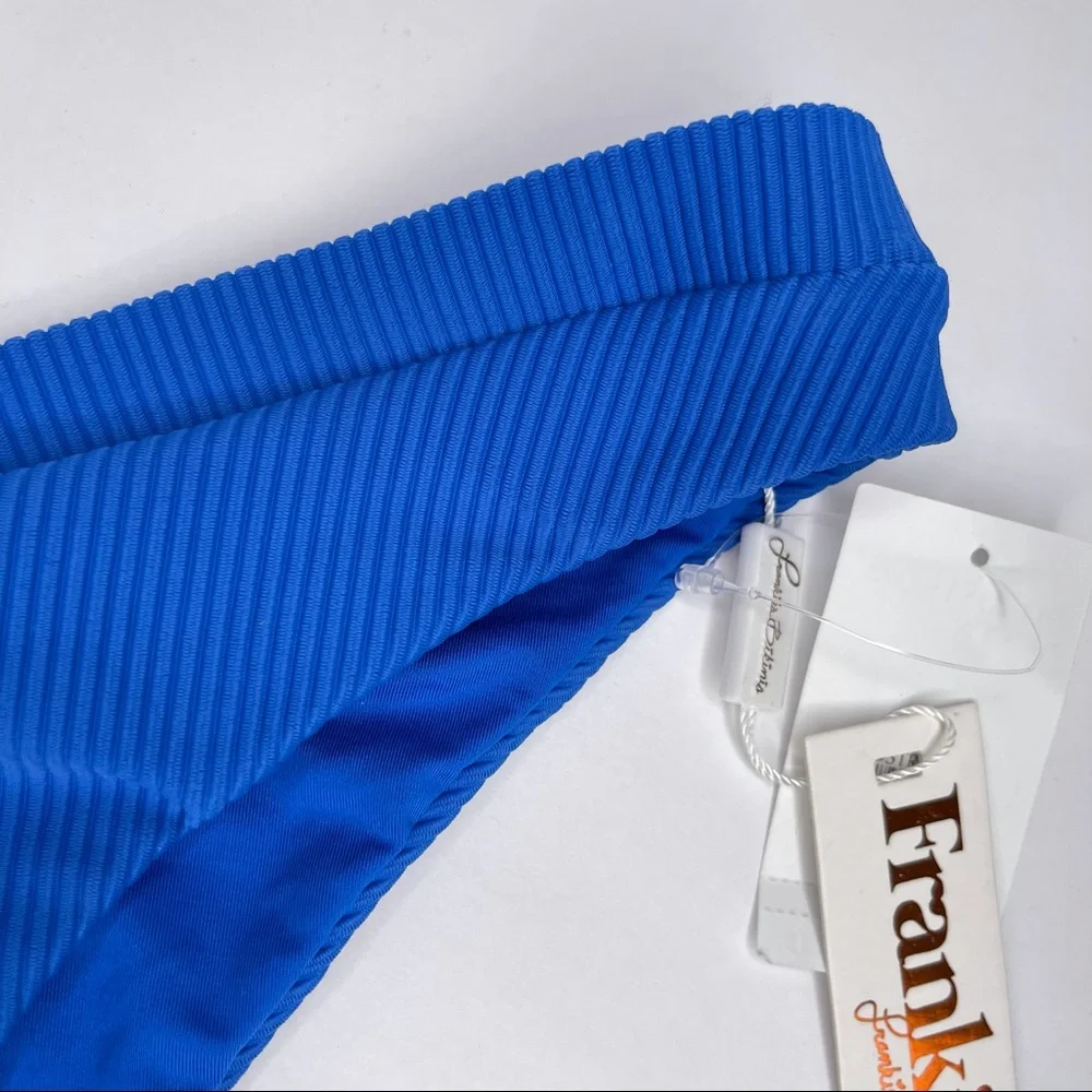 FRANKIE’S BIKINIS Austin Bottom Royal Blue NEW Size L